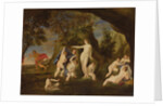 Actaeon metamorphoses into a stag by Francesco Albani