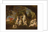 Actaeon metamorphoses into a stag by Francesco Albani