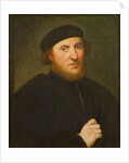 Portrait of a Man in a Black Toque by Paris Bordone