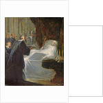 The Governor of Chateauneuf-de-Randon in Gevaudan giving the keys to the town to Bertrand du Guesclin upon his death in 1380 by French School