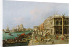 View of the Molo in front of Palazzo della Zecca, with Santa Maria della Salute in the background, Venice by Michele Marieschi