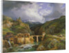 Village and Bridge of Crevola on the road from Simplon to Domodossola, 1832 by Jean Charles Joseph Remond