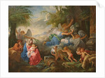 The Fall of the Idols and the Rest on the Flight into Egypt, c.1775 by Jean Jacques II Lagrenee