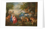 The Fall of the Idols and the Rest on the Flight into Egypt, c.1775 by Jean Jacques II Lagrenee