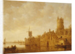 River landscape with windmill and castle ruins, 1644 by Jan Josephsz van Goyen