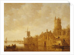 River landscape with windmill and castle ruins, 1644 by Jan Josephsz van Goyen