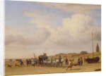 Noble Carriage on the Beach at Scheveningen, 1660 by Adriaen van de Velde