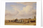 Noble Carriage on the Beach at Scheveningen, 1660 by Adriaen van de Velde