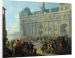The Assassination of Jacques de Flesselles on the Steps of City Hall July 14, 1789 by Jean-Baptiste Lallemand