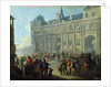 The Assassination of Jacques de Flesselles on the Steps of City Hall July 14, 1789 by Jean-Baptiste Lallemand