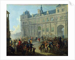 The Assassination of Jacques de Flesselles on the Steps of City Hall July 14, 1789 by Jean-Baptiste Lallemand