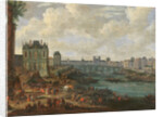 The Seine and La Porte de la Conférence, c.1689 by Pieter I Casteels