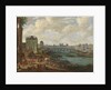 The Seine and La Porte de la Conférence, c.1689 by Pieter I Casteels