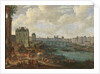 The Seine and La Porte de la Conférence, c.1689 by Pieter I Casteels