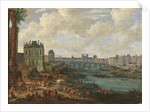 The Seine and La Porte de la Conférence, c.1689 by Pieter I Casteels