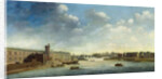 The Seine from the Barbier Bridge Upstream, the Louvre by Netherlandish School