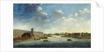 The Seine from the Barbier Bridge Upstream, the Louvre by Netherlandish School