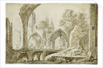 Interior of the Church of Sainte-Geneviève in Ruins, 1807 by Denise (fl.1779-97) Duchateau