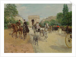 Riders and Carriages on the Avenue du Bois, 1910 by Georges Stein