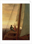 On Board a Sailing Ship, 1819 by Caspar David Friedrich