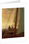 On Board a Sailing Ship, 1819 by Caspar David Friedrich