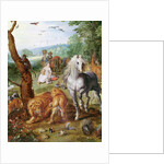 Noah's Ark, detail of the central group with horse by Jan III Snellinck