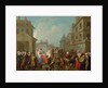 Street Carnival in Paris, 1757 by Etienne Jeaurat