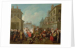 Street Carnival in Paris, 1757 by Etienne Jeaurat