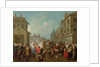 Street Carnival in Paris, 1757 by Etienne Jeaurat