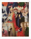 Prelates and saints, detail of the Coronation of the Virgin, 1453-54 by Enguerrand Quarton