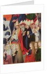 Prelates and saints, detail of the Coronation of the Virgin, 1453-54 by Enguerrand Quarton