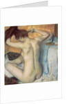 Woman combing her hair, c.1885 by Edgar Degas