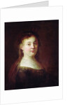 Portrait of Saskia van Uylenburch, c.1633 by Rembrandt Harmensz. van Rijn
