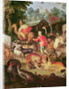 Earthly Paradise, detail of the right part, animals in pairs by Jan the Elder Brueghel