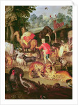 Earthly Paradise, detail of the right part, animals in pairs by Jan the Elder Brueghel