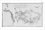 Map of North America, plotting the expeditions of Sir Alexander Mackenzie in 1789 and 1798 to the Arctic Ocean by French School