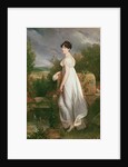 Full-length Portrait of Madame Visconti, wife of the former ambassador of the Cisalpine Republic, France by Francois Pascal Simon Baron Gerard