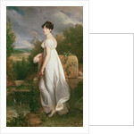 Full-length Portrait of Madame Visconti, wife of the former ambassador of the Cisalpine Republic, France by Francois Pascal Simon Baron Gerard