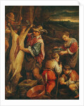 A Peasant Skinning a Pork by Francesco Bassano