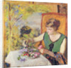 Woman with a Bouquet of Flowers, 1925 by Edouard Vuillard