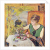 Woman with a Bouquet of Flowers, 1925 by Edouard Vuillard