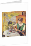 Woman with a Bouquet of Flowers, 1925 by Edouard Vuillard