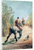 Trotting Horseman with a Little Dog, 1879 by Henri de Toulouse-Lautrec