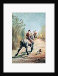 Trotting Horseman with a Little Dog, 1879 by Henri de Toulouse-Lautrec