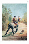 Trotting Horseman with a Little Dog, 1879 by Henri de Toulouse-Lautrec