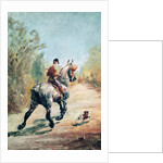 Trotting Horseman with a Little Dog, 1879 by Henri de Toulouse-Lautrec