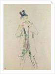 A Standing Gentleman Lighting his Cigar, 1885 by Henri de Toulouse-Lautrec