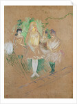 Three Figures at the Folies-Bergères, 1894 by Henri de Toulouse-Lautrec