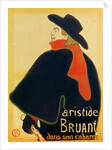 Aristide Bruant in his Cabaret, 1893 by Henri de Toulouse-Lautrec