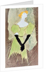 Yvette Guilbert, Music-Hall Singer, 1895 by Henri de Toulouse-Lautrec